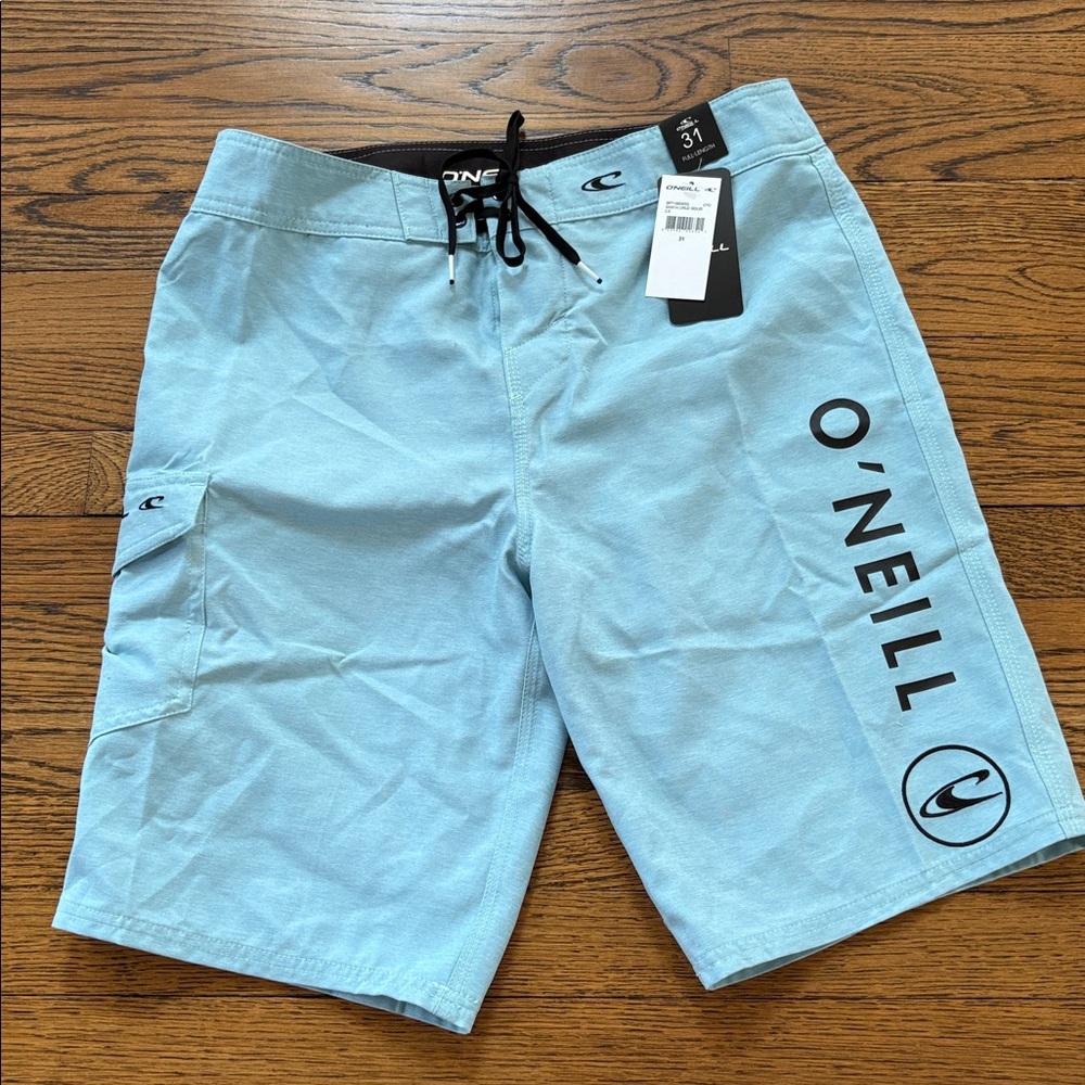 O’Neill NWT Santa Cruz aqua board shorts, 31